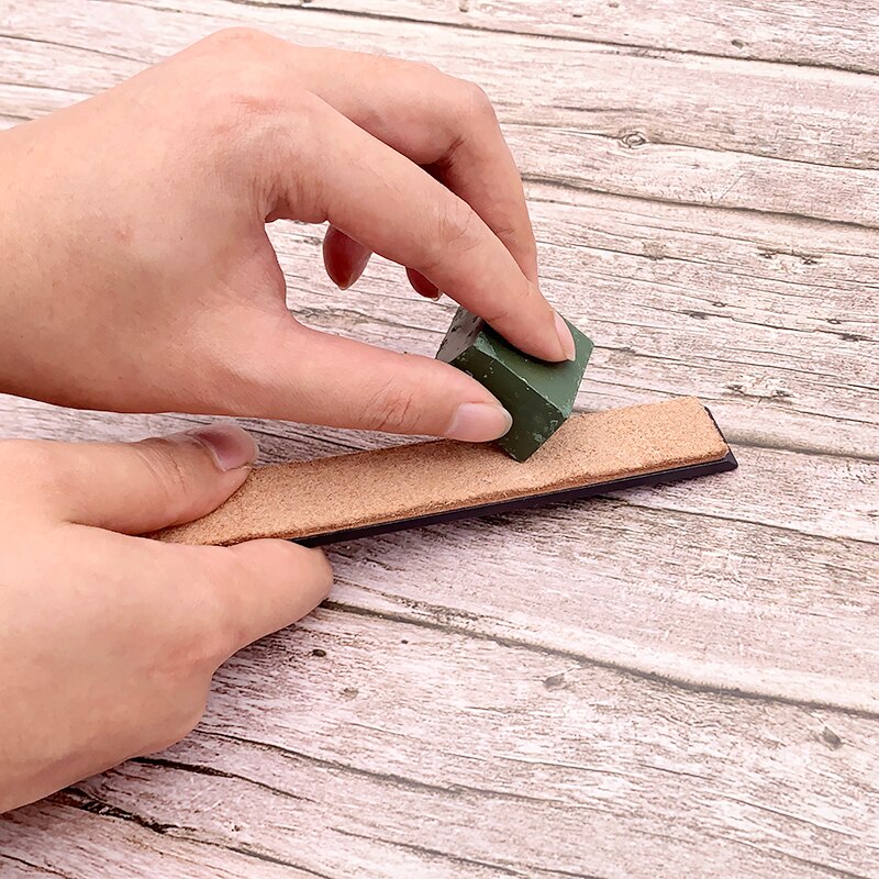 Slijpen Slijpsteen Vaste Hoek Puntenslijper Slijpen Water Steen Keukenmes Apex Edge Professionele Polijstpasta Lederen Set