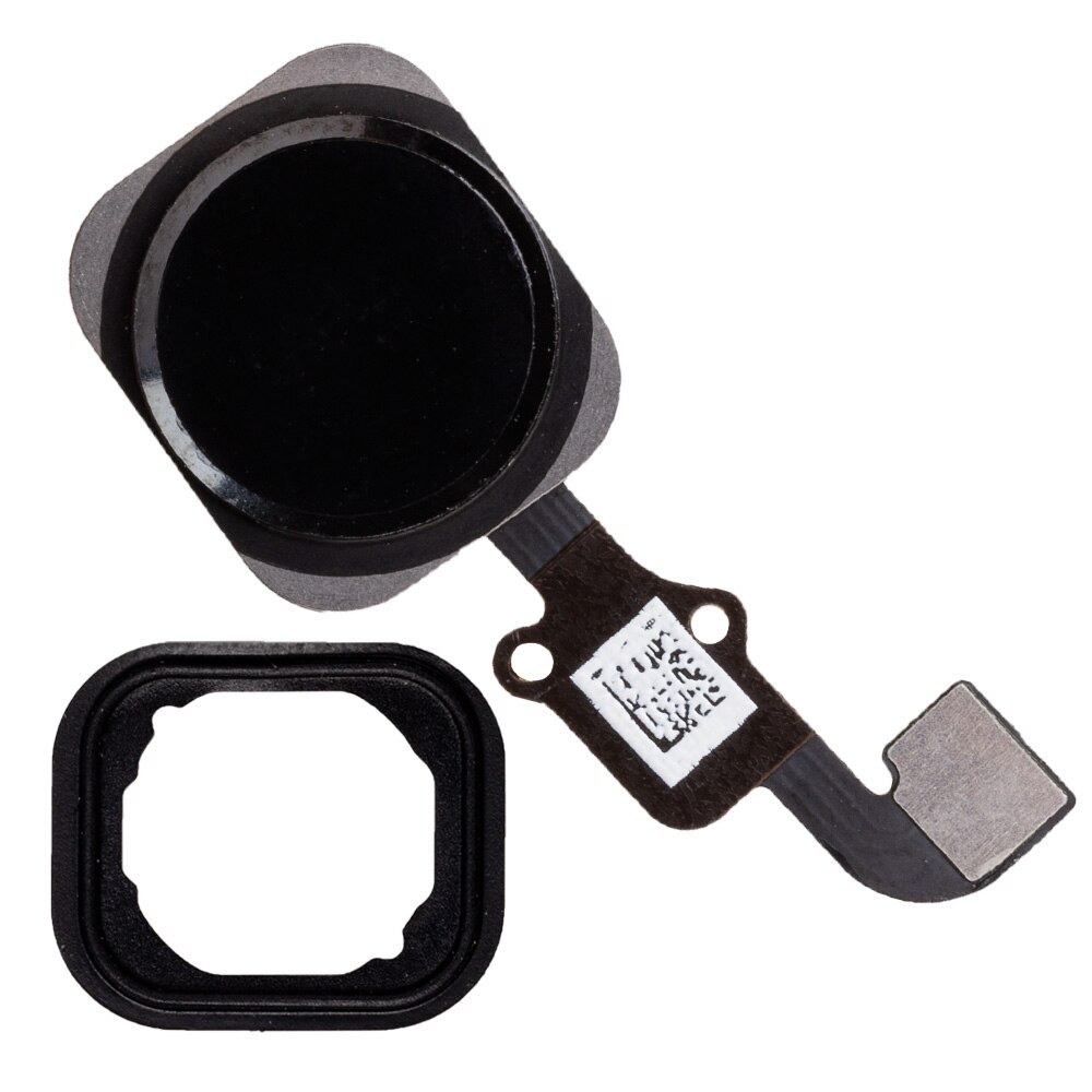 Home Button with Flex Cable for iPhone 6 6S 4.7"/ 6S 6 plus 5.5" Complete Assembly Spare Part Replacement Black/White/Gold: 6G 6P Black stick