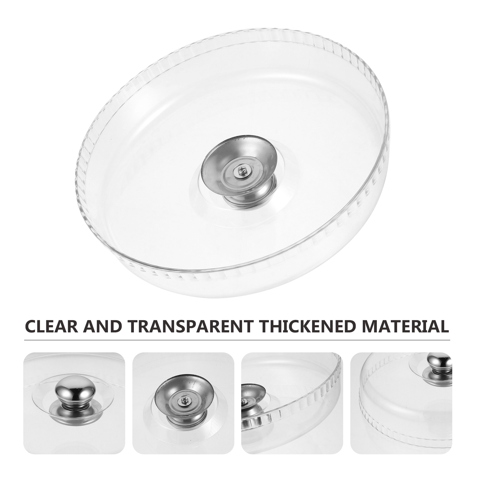 1Pc Cake Cover Transparent Dessert Lid Cake Stand Cover Bakery Dust Cover Pastry Tray Cover Acrylic Cake Trial Dust Cover