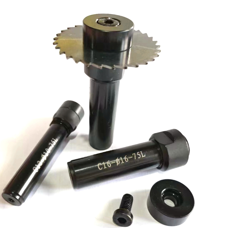 Sierra cortadora de fresado, soporte de hoja de cenador de sierra CNC, mecanizado de ranurado, herramienta de corte de Metal, bloqueo frontal de 10mm, 13mm, 16mm y 22mm
