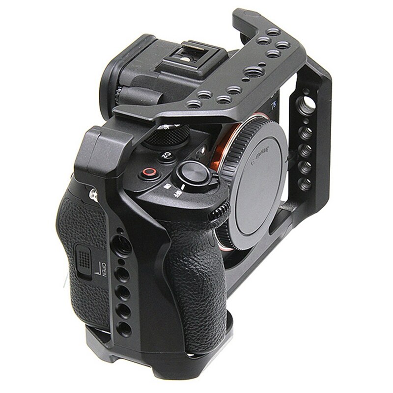 Nuova gabbia per fotocamera per stabilizzatore per fotocamera Sony A7S3/A1 1/4 fori filettati staffa piastra a sgancio rapido