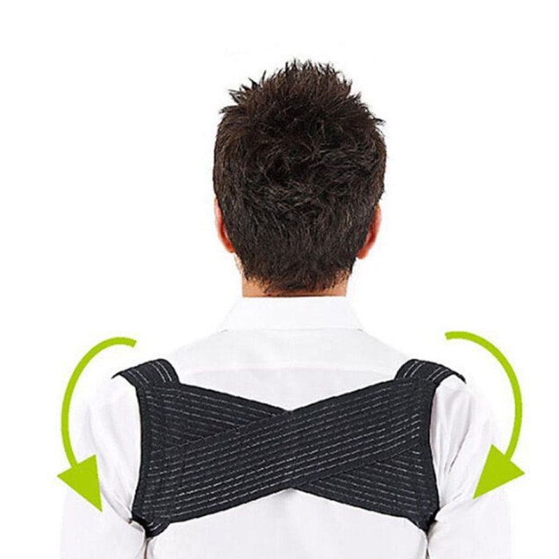 Menn posture corrector pustende rygg skulder pukkelrygg korrigering brace belte stropp ys-kjøp