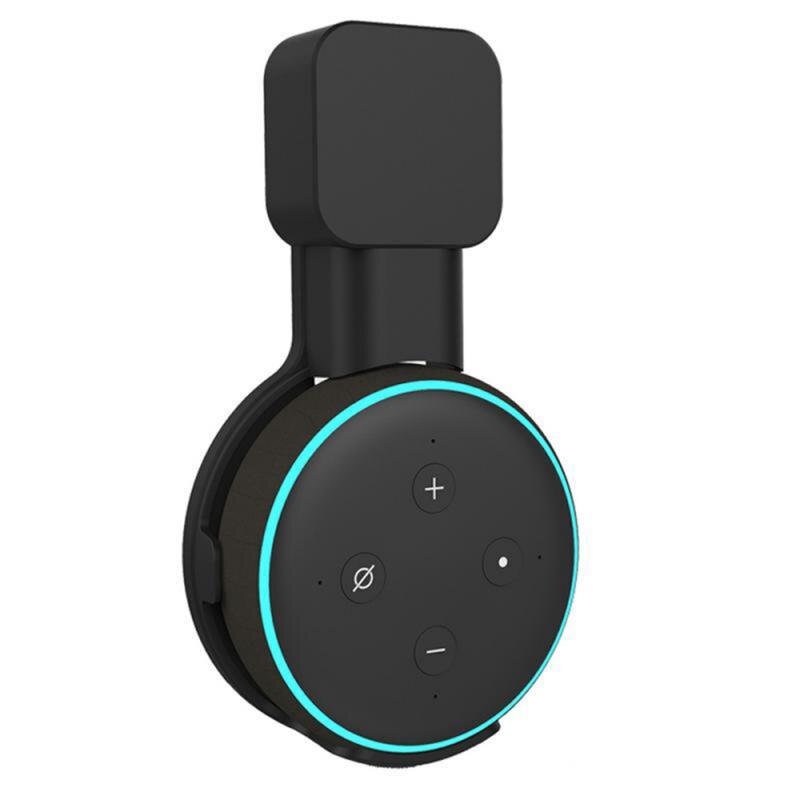 Outlet Wall Mount Stand For Echo Dot 3rd Speaker Wall Mount Speaker Holder Compact Hanger Holder Stand Grip For Echo Dot 3rd: black