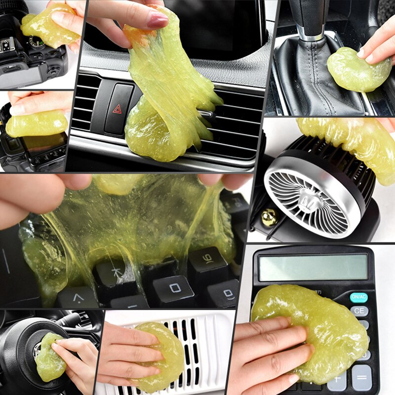 Universal bil rengjøring svamp cyber super clean lim mikrofiber støv verktøy mud gel produkter auto interiør tilbehør