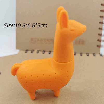 Tea Bag Food Grade Leaf Herbal Spice Filter 1 Pcs Penguin Shape Tea Infuser Strainers Filter Loose Silicone Koreanstype: Alpaca