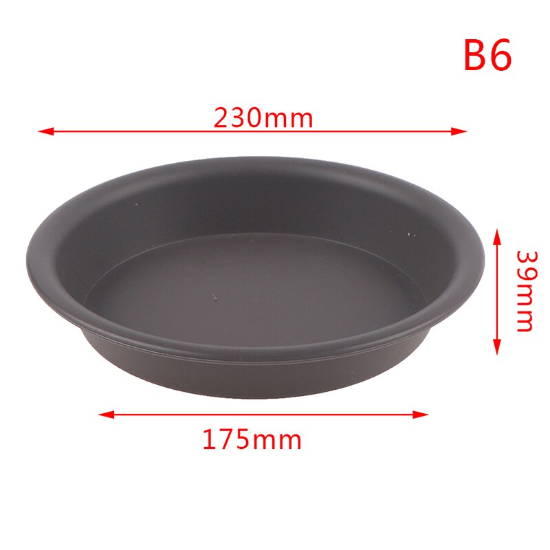1Pc Garden Pot Case Round Shape Plastic Solid Color Garden Pot Saucer Plant Pot Drip Tray Planter Pallet Flower Pot Tray: B6