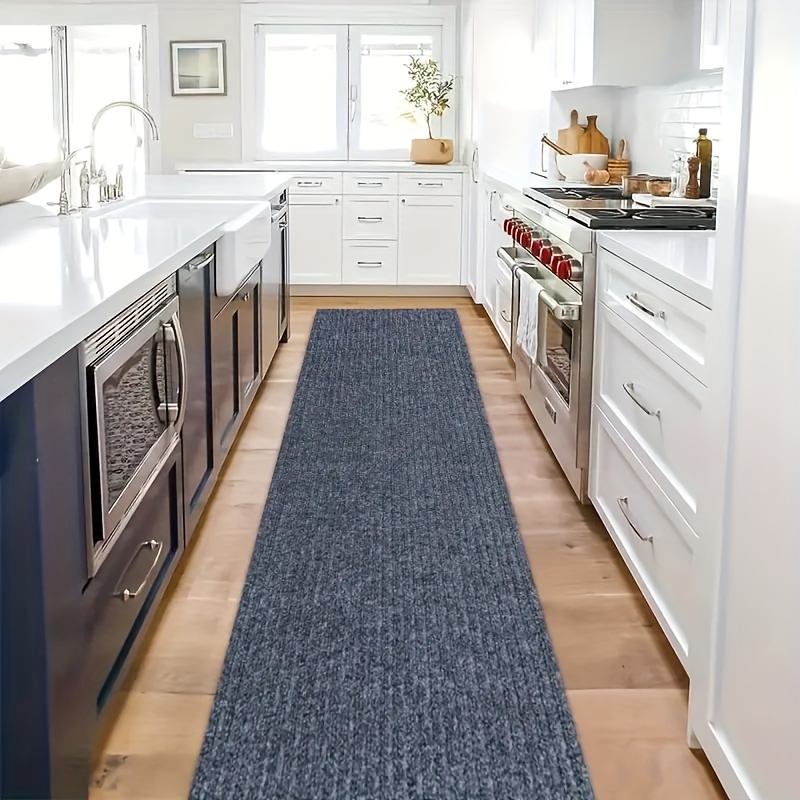 Alfombra de cocina para dormitorio, decoración del hogar con absorción de agua, decoración autoadhesiva para habitación, alfombras de baño, alfombra de Color sólido para sala de estar