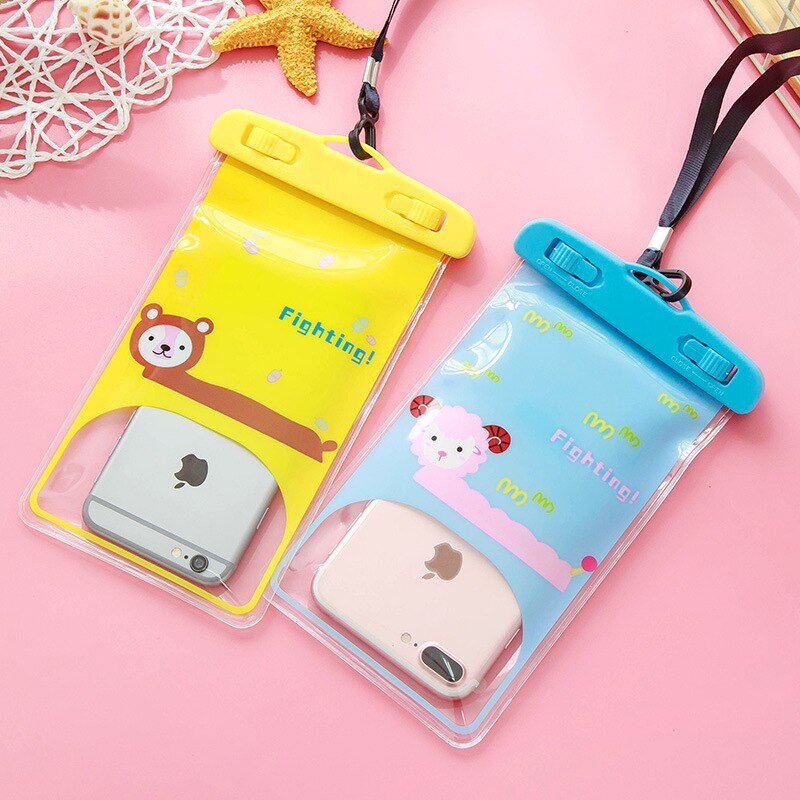 Real Waterproof Bag Phone Case For iPhone SE 211 Pro XS Max X XR 6 7 8 Plus Samsung A51 S20 S10 Oneplus 8 7 Water Proof Swim Bag