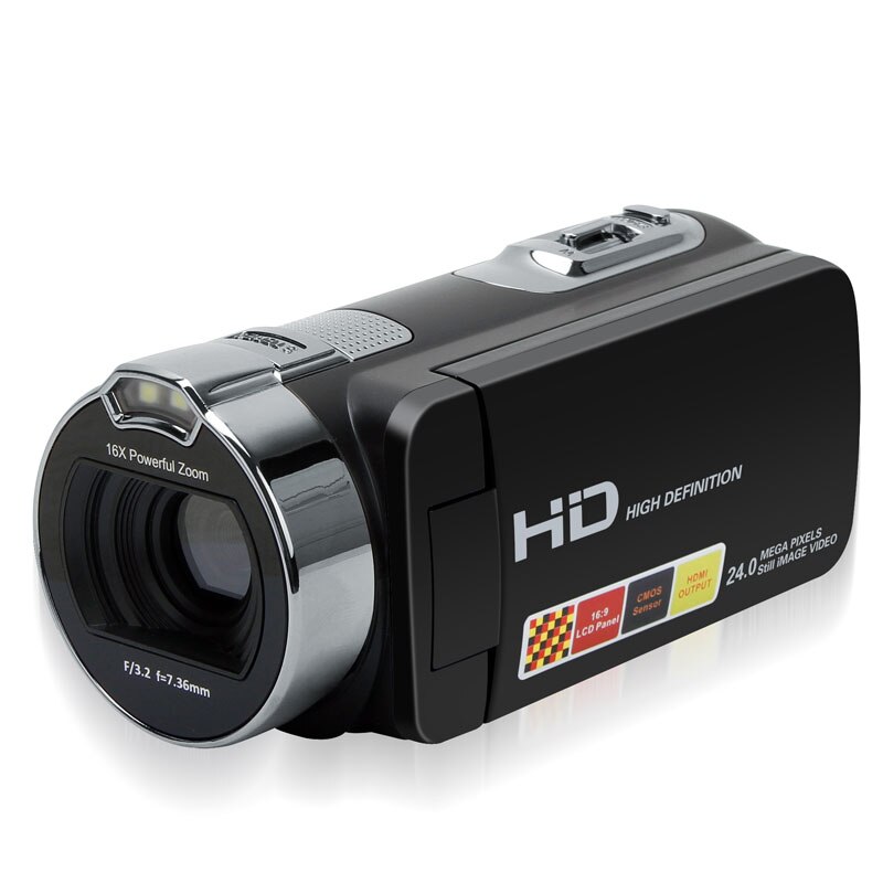 KaRue caméra vidéo numérique HD 1920x1080P 24MP 2.7 "écran 16x Zoom Mini caméscope DV caméra vidéo numérique avec LCD