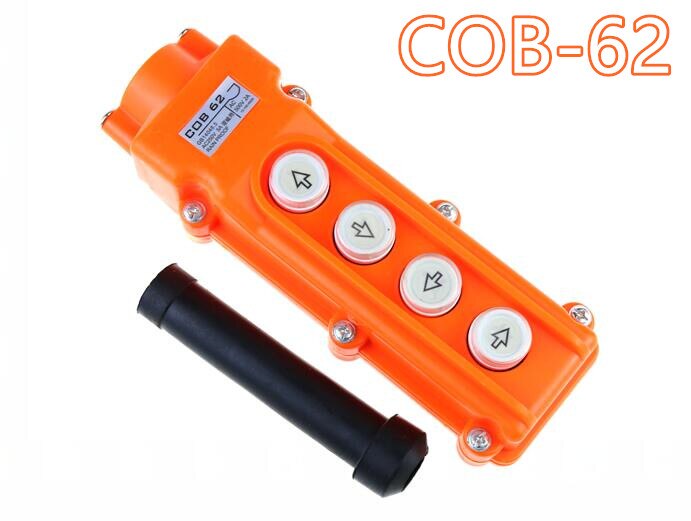 COB-62 4 Ways Rainproof Hoist Push Button Switch for Hoist Crane Control 250V 5A