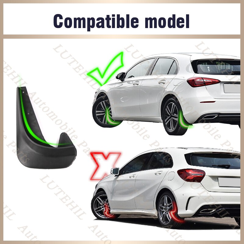 2pcs/4pcs Universal Mud Flaps Mudflaps Splash Guards Mudguards Front For Volvo C30 S40 S60 S70 S80 V40 V50 V60 V70 XC70 XC90