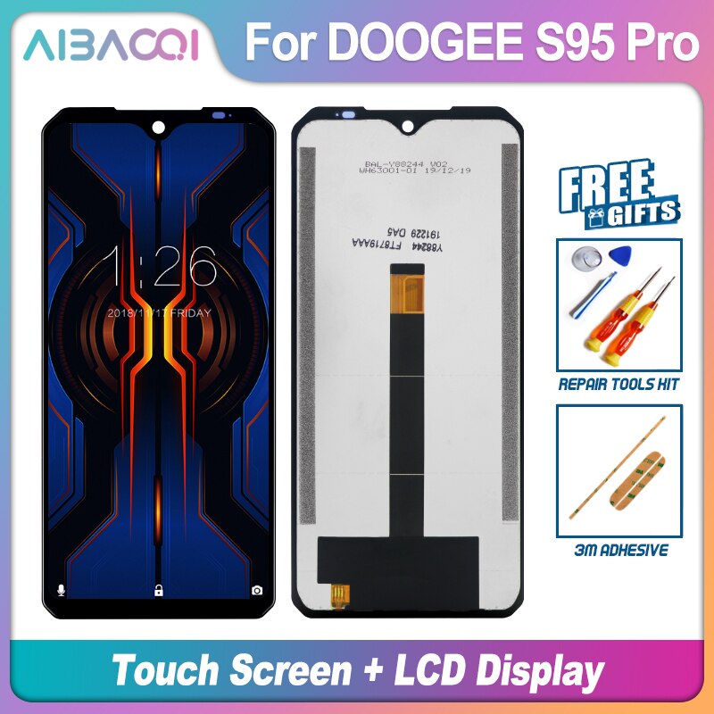 Touch Screen+LCD Display Assembly Replacement For Doogee S30/S40/S55/S60/S68 Pro/S70/S88 Pro/S90/A95 Pro/Shoot 1 Phone: S95 Pro