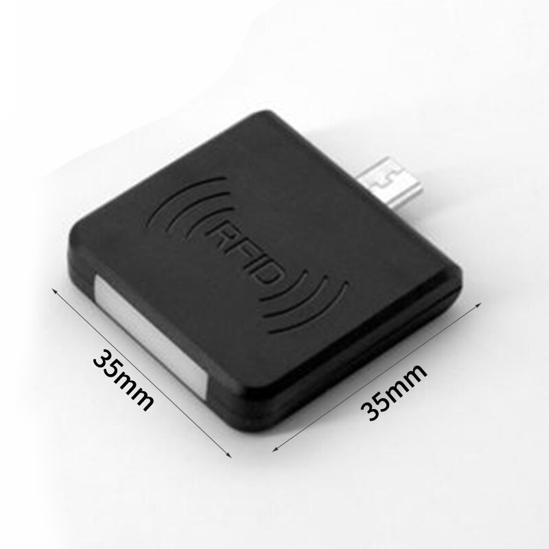 Micro-usb-interface nfc ic-kaart mini rfid-lezer voor android-mobiele telefoon