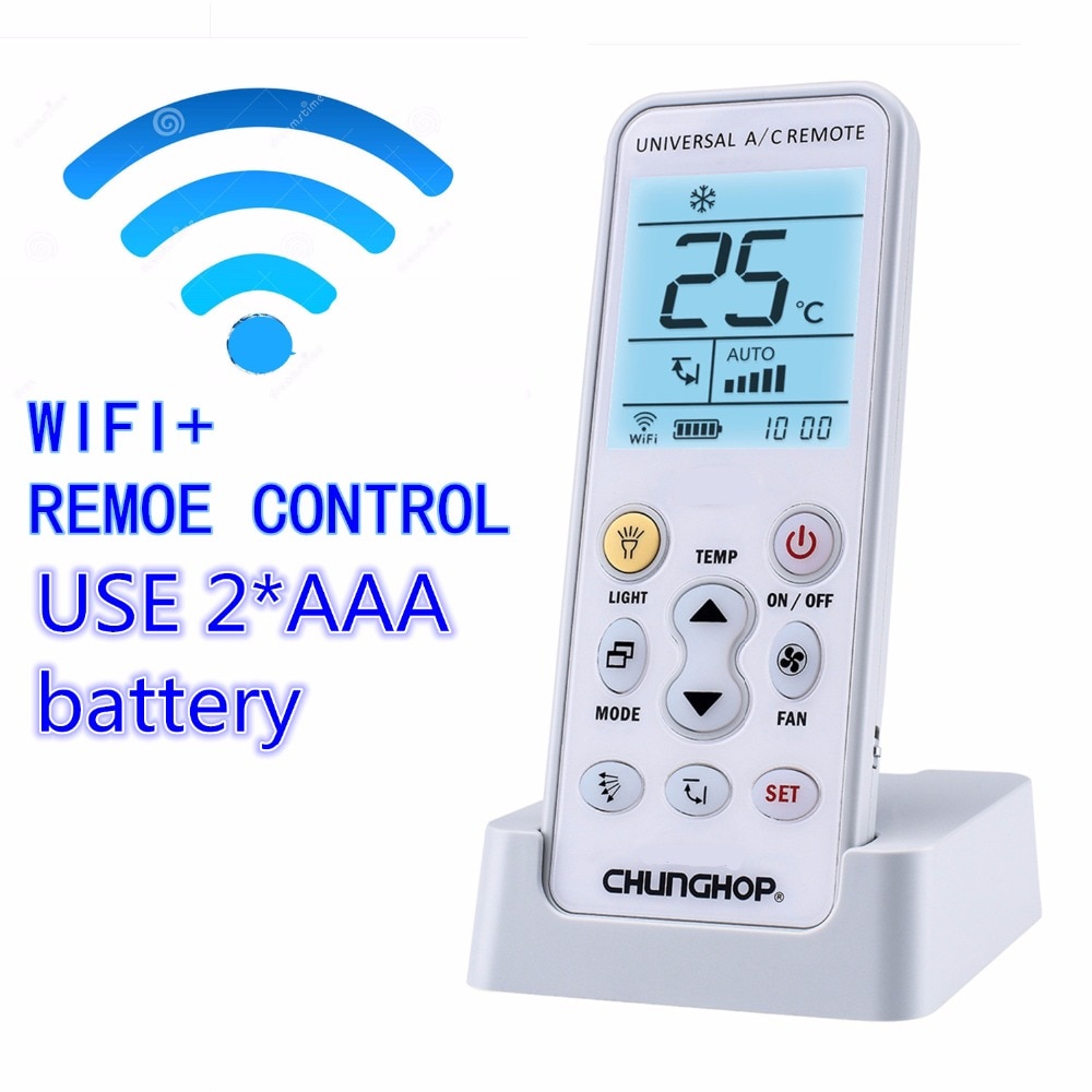 Wifi universalkontroll luftkonditionering luftkonditionering luftkonditionering fjärrkontroll chunghop k -390ew app telefon