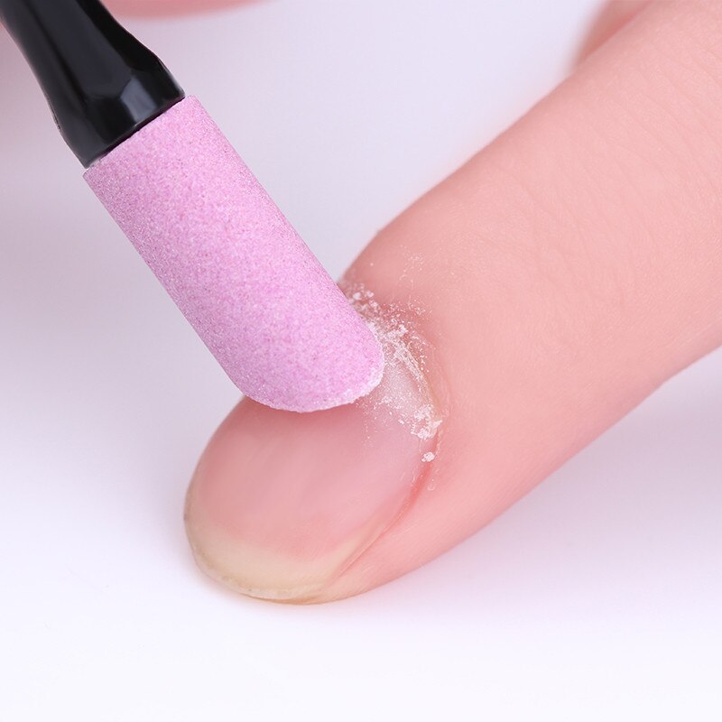 Nail Filet Pen Trimmer Quartz Scrub Exfoliator Buff for Nail Manicure Stick Cuticle Remover Grinding Nail File Manicure Tool