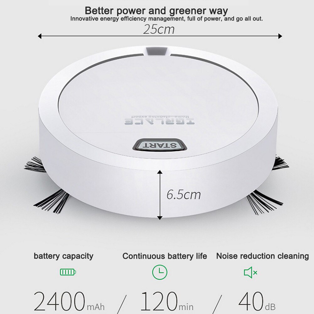 Automatic Robot Vacuum Cleaner Sweep Wet Mop Sweeping Dust Sterilize Smart Planned Remote Control Charging Type Sweep Machine