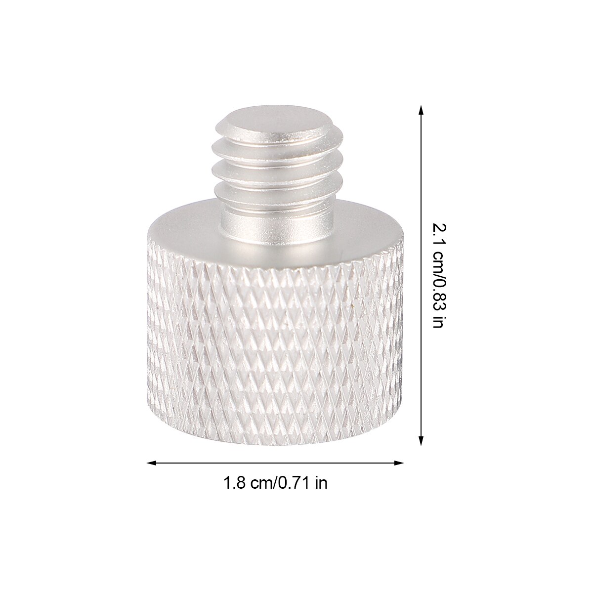 2 Sets Practical Mic Clip Adapter Thread Screw Adapter 5/8 to 3/8 Adapter