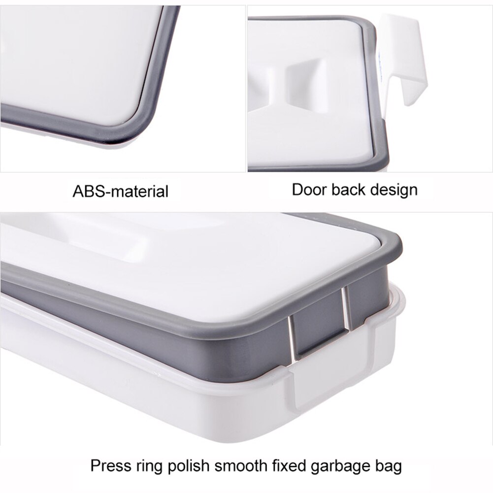 Cabinet Cupboard Hanging Trash Bag Drawer Storage Holder Rubbish Organizer Plastic Kitchen hanging trash rack for garbage bags