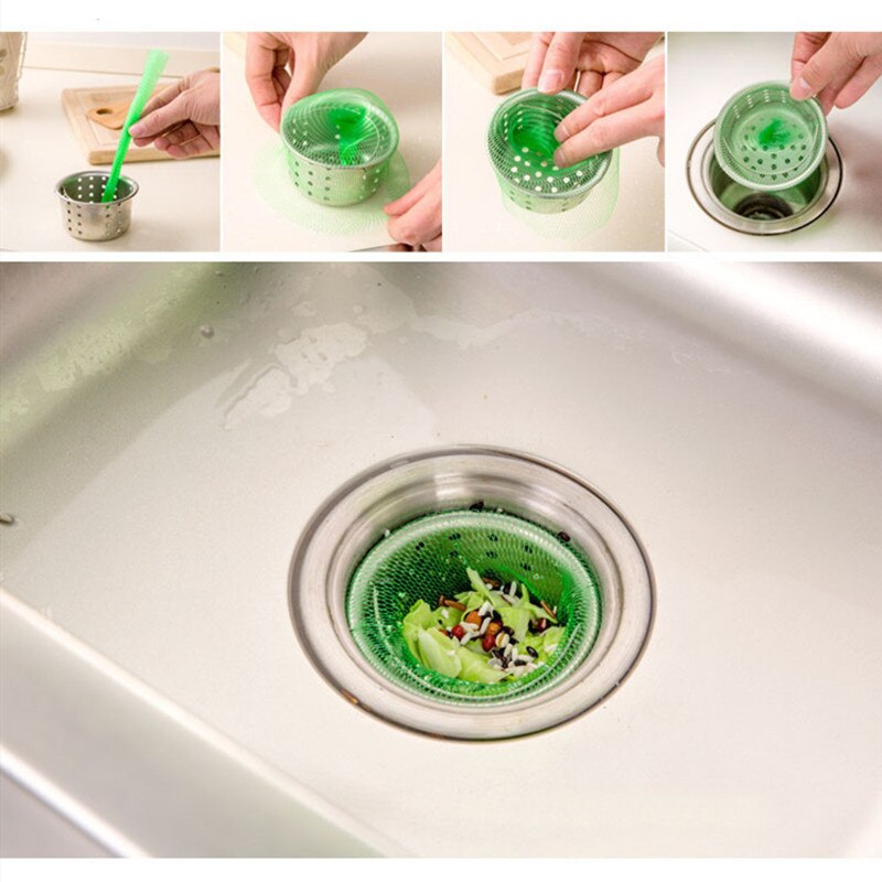 100Pcs Haar Catcher Tassen Sink Filter Afvoer Badkamer Douche Filter Haar Catcher Netje