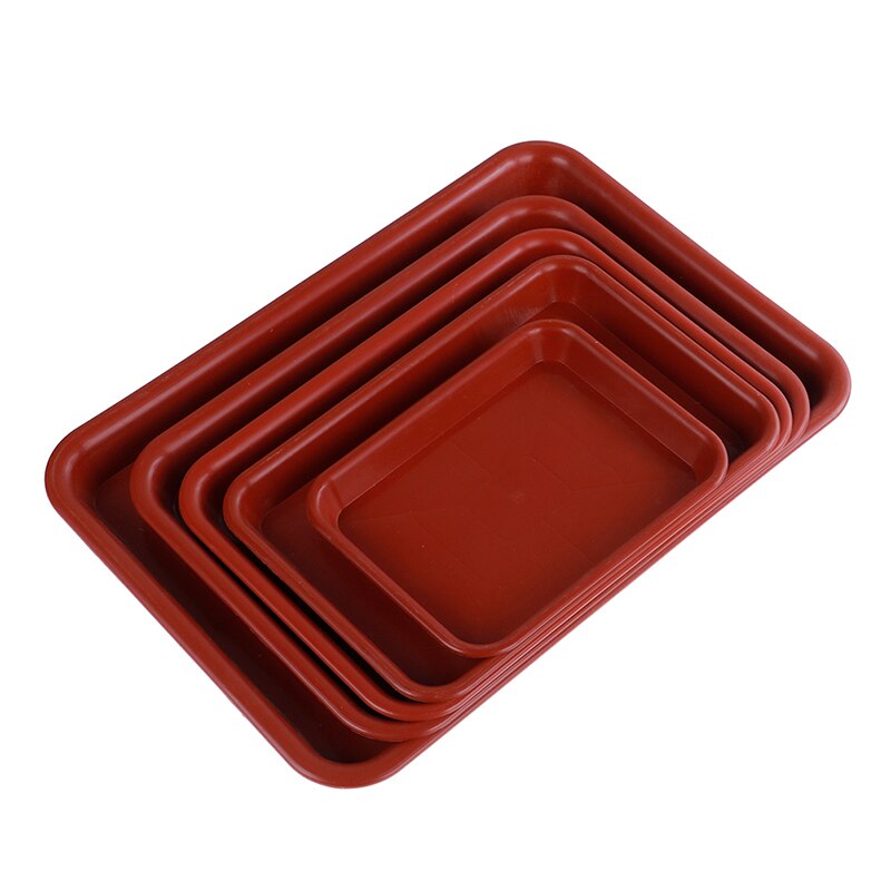 1pc Sand Balcony Flower Pots Tray For Plastic Rectangle Flower Pots Tray Suitable Plant Saucer