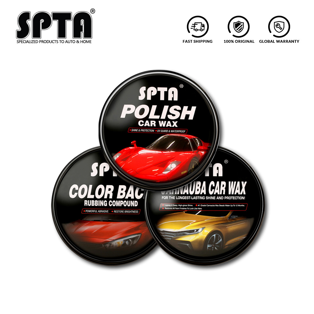 SPTA 230g Carnauba car wax ,Polish Car Wax, Color Back Rubbing Compound Wax Scratch Removal Enhance Color Waterproof