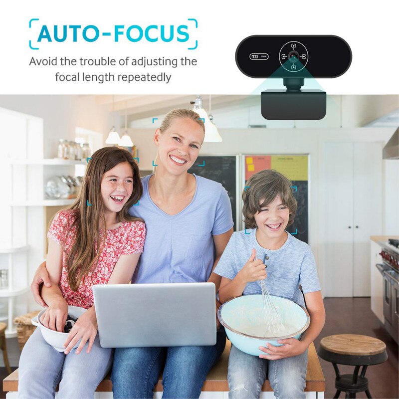 Webcam 1080P Netz Nocken voll HD 1080P Mit Mikrofon Autofokus 2MP Webcams Für Live Konferenz Video Online Klasse Mini Webkamera