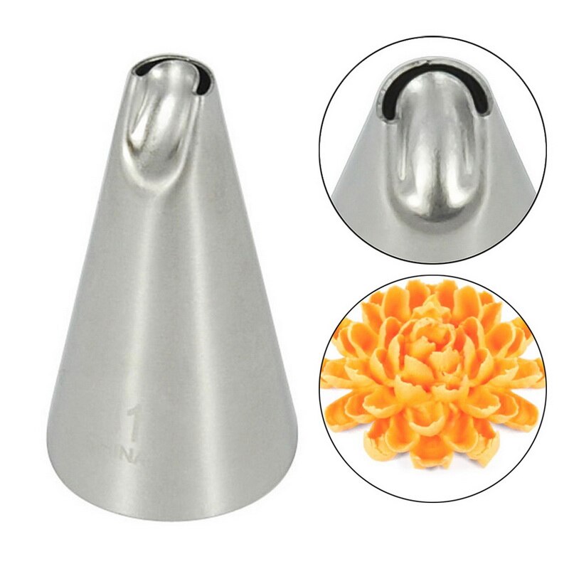 8Pcs Big Size Russische Pastry Icing Piping Nozzles Rvs Decorating Tip Cake Cupcake Decorateur Rose Accessoires Keuken: Donker Kaki