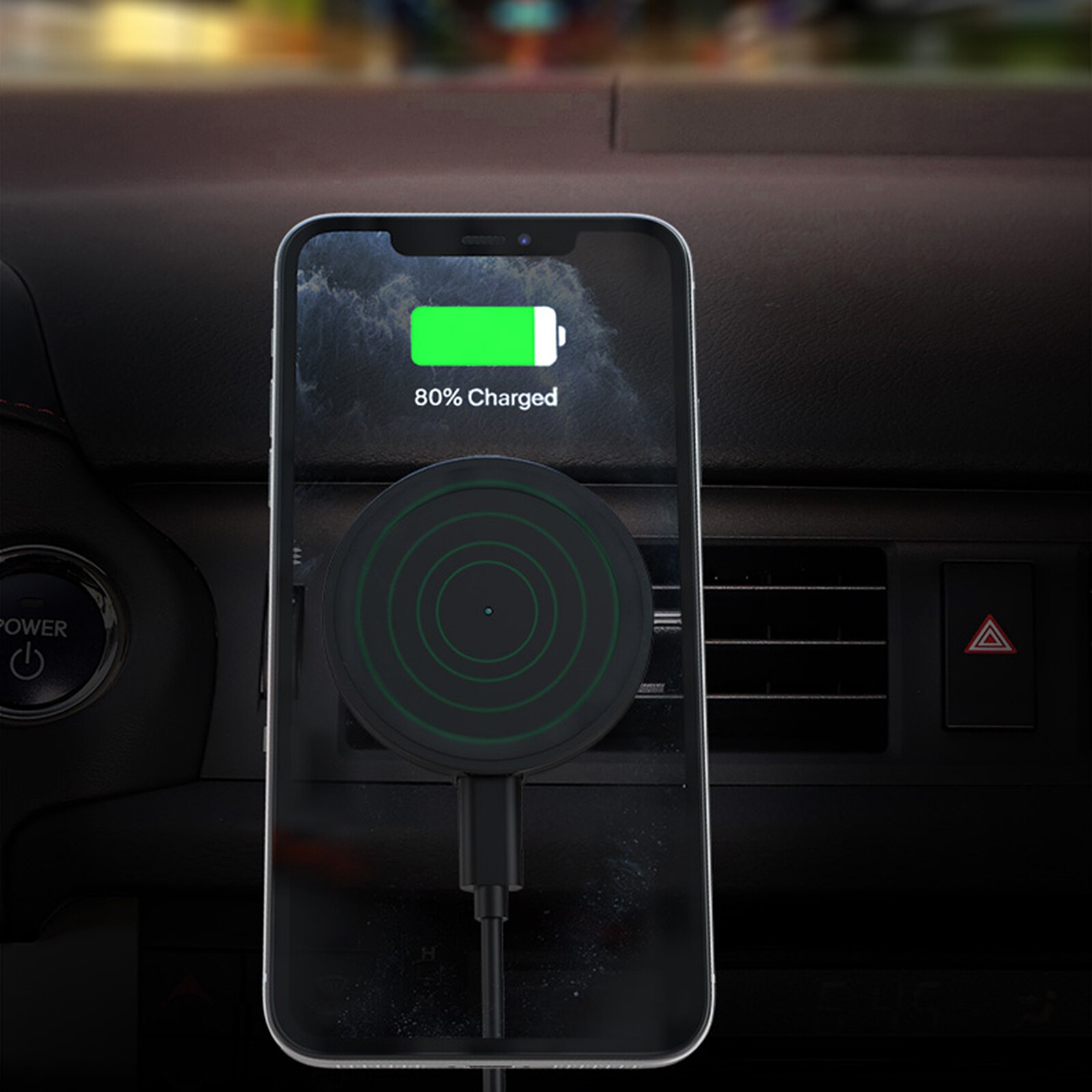 15W Max Magnetic Wireless Car Charger For Iphone 12/12 Mini/12 Pro/12 Pro Max Fast Charge Airvent Mount Car Phone Holder