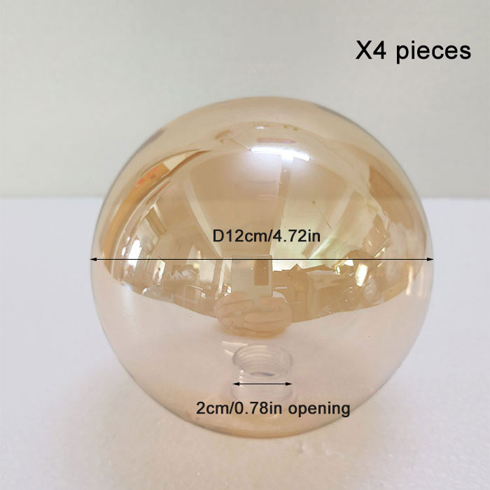 D10cm D12cm D15cm Rauch G9 Glas Lampenschirm Ersatz mit 2cm Öffnung Cognac Bernstein Grau Grau Globus G9 Schattenabdeckung für Teile