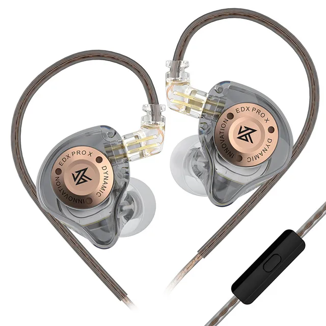 KZ EDX PRO X Dynamic Drive Earphone HIFI Bass Earbud Sport Music Cancelling Headsets KZ EDX PROX ZSTX ZSN PROX EDC EDA ZVX: Skin Color