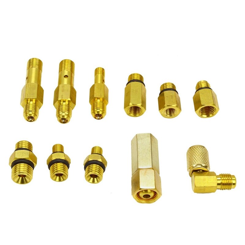 Top0-140PSI Fuel Injection Pump Pressure Tester Pressure Injector Gauge Test Kit