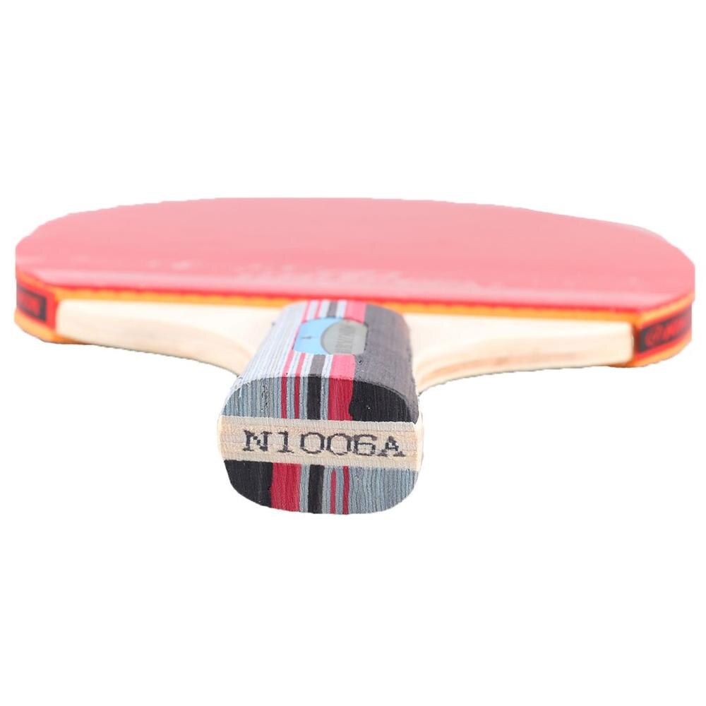 1002 bordtennisracket ping pong padle kort eller langt håndtak trening bordtennis racket med 2 baller for underholdning