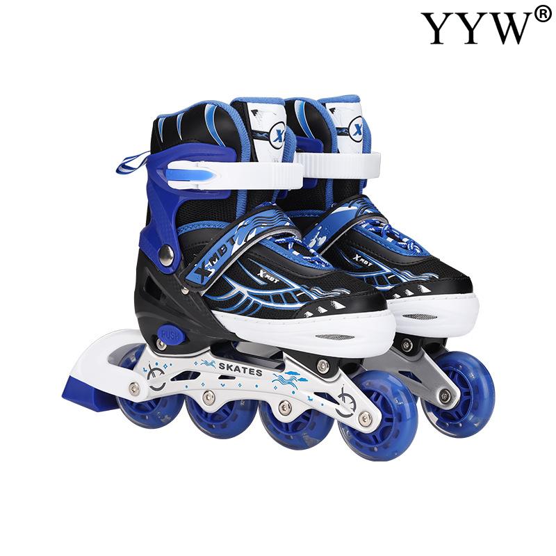 Kinderen Inline Skates Rolschaatsen Rollen Outdoor Beginner 4 Wielen Abec-5 Met Staart Brake Jongens Meisjes Unisex Wielen Schoenen