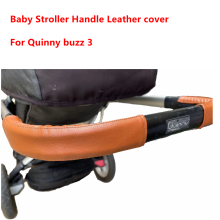 Ensemble complet de housses de poignée en cuir pour poussette Quinny Buzz 3, housse de protection pour accoudoir, accessoires
