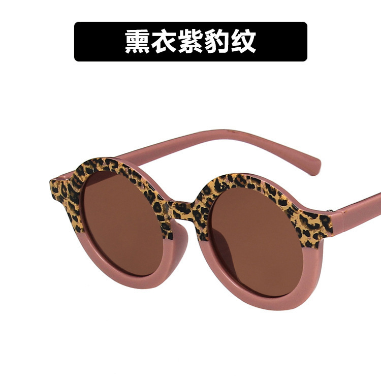 Nuevas gafas De Sol circulares con montura pequeña para niños, gafas De Sol De De verano para niñas, gafas De Sol bonitas para bebés, gafas De Sol UV400: Morado