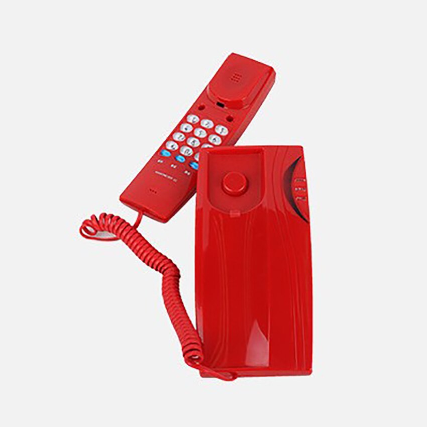 Trimline Corded Phone with Calling Indicator, Mute, Pause Function, Table and Wall Mountable Telephone for Home/Hotel/Office