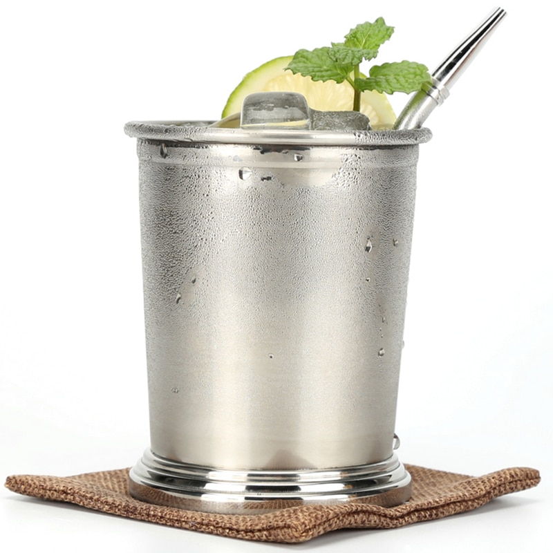Rostfritt stål 350ml cocktailmugg blandade drinkar mojito mint julep cup whisky öl mugg bartillbehör