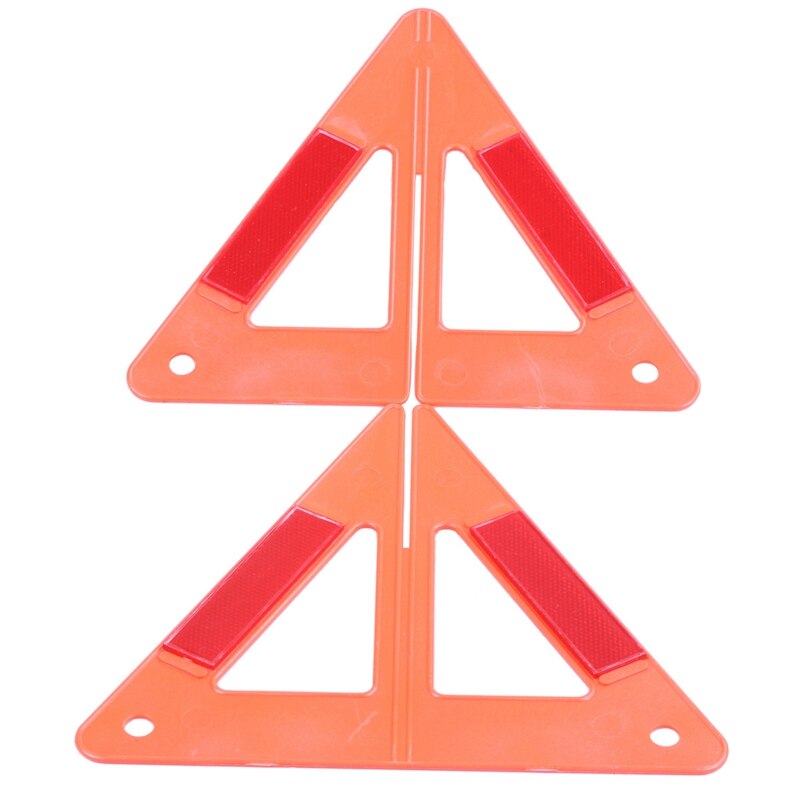 Car Emergency Breakdown Warning Triple-cornered Sign Red Reflective Safety Hazard Travel in