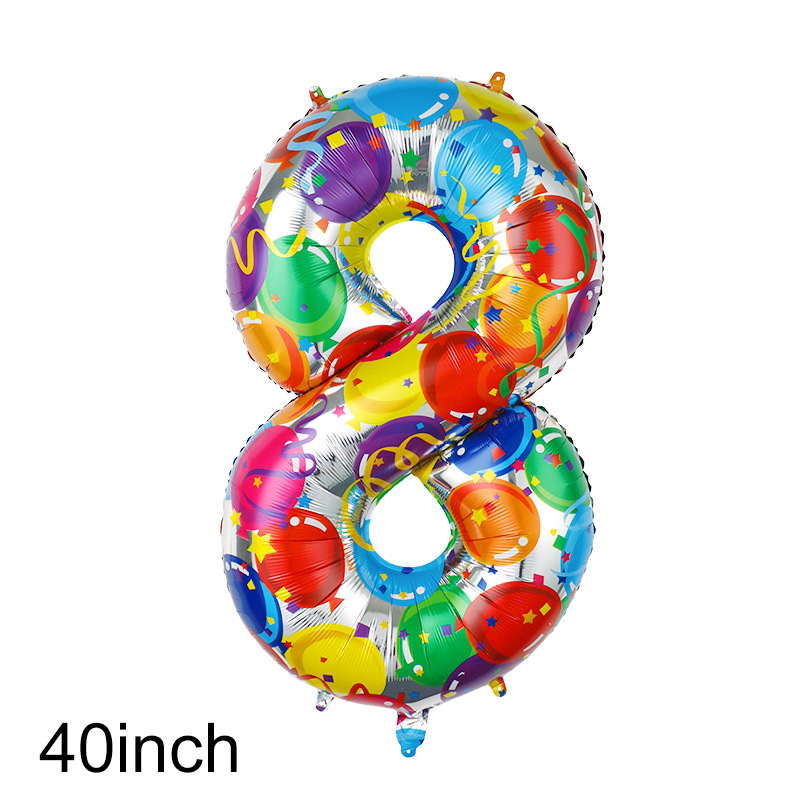 Globos de aluminio con números de Color grande de 40 pulgadas, globos digitales, decoración de de segundo cumpleaños, globo de helio para Baby Shower para niños y adultos: Color zafiro profundo