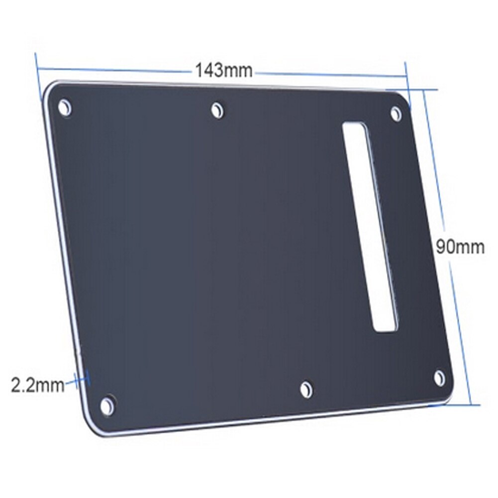 Pickguard Tremolo Cavity Cover Backplate Back Plate 3Ply For Fender Stratocaster Strat Modern Style Electric Guitar