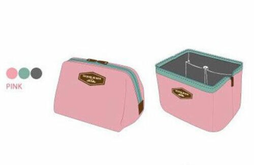 Neceser pequeño de viaje para maquillaje, bolsa de cosméticos, neceser, organizador de aseo personal, Mini bolsas herméticas: Pink