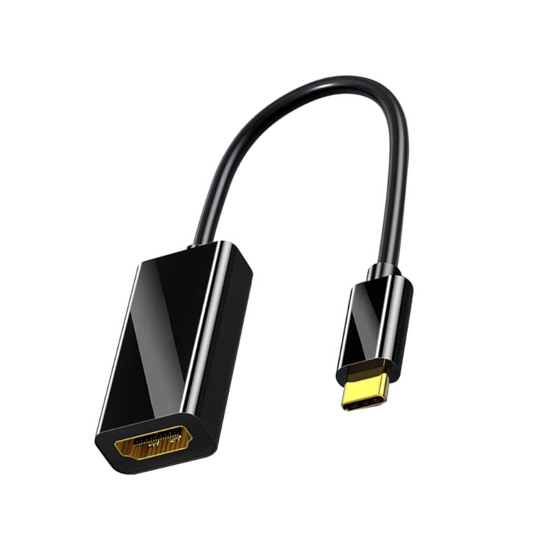 Clear 4K USB C To HDTV Adapter Screen Mirroring Highly Multimedia Interfaces Highly Speed Data Transmission