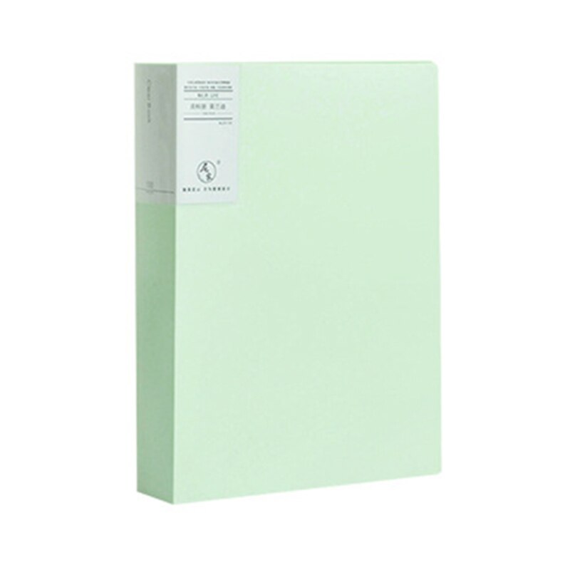 Morandi A4 File Bag 60 Pages Data Book Large Capacity Files Folder Information Booklet Stationery Office School Supplies: A