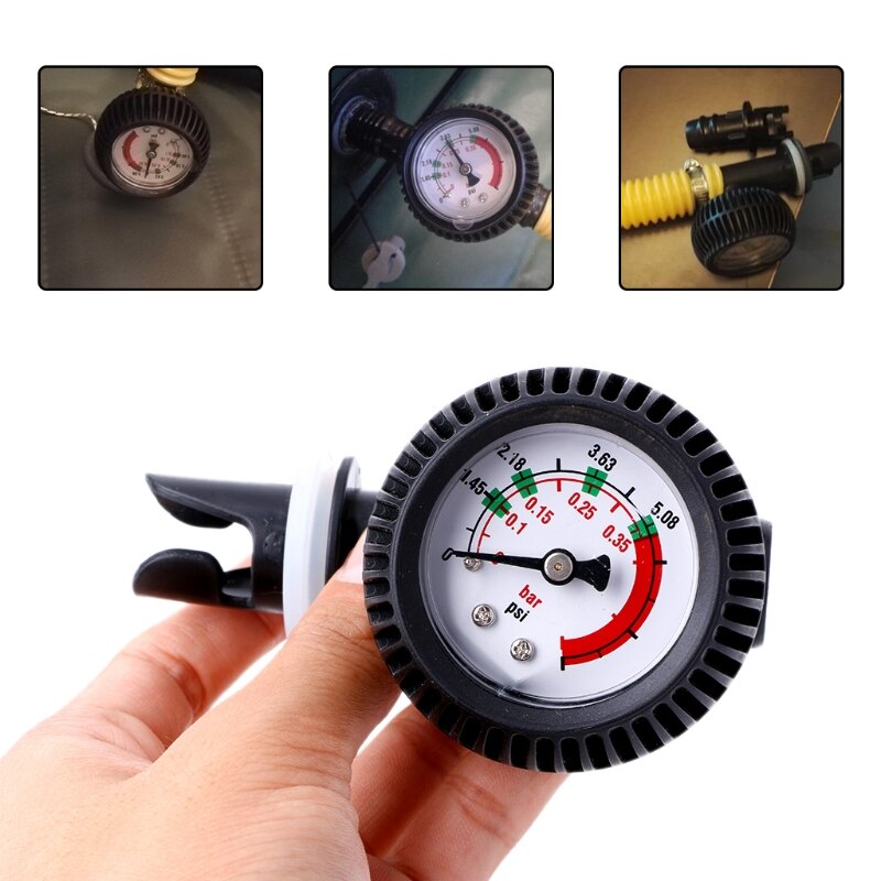 Air Pressure Gauge Thermometer Connector For Inflatable Boat Kayak Raft Surfing