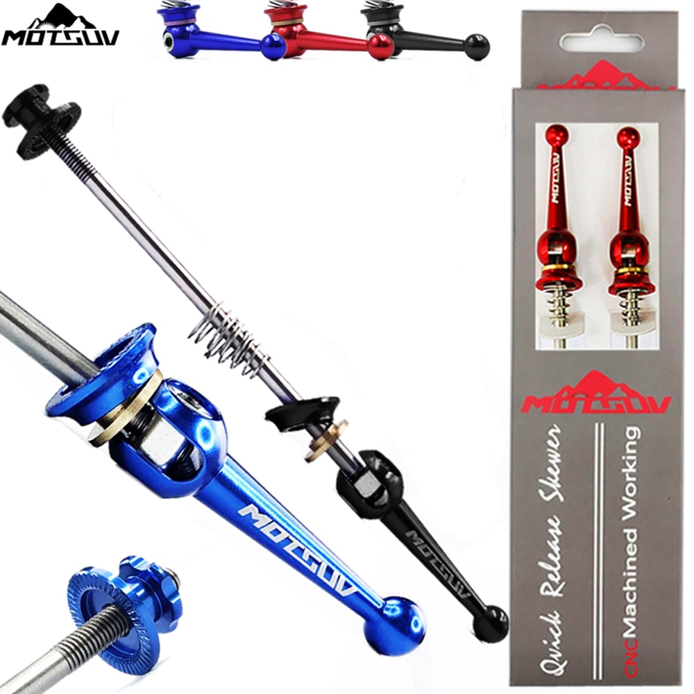 MOTSUV Folding bike Titanium Ti Skewer QR Quick Release Skewer lever MTB Road Cycling Hub Road Bike Quick Release Bicycle Parts