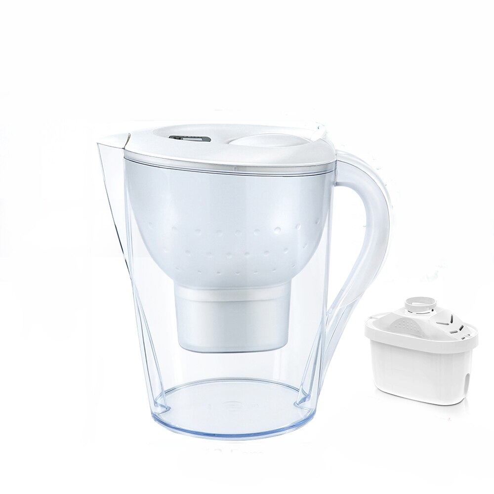 3.5L Water Pitcher Home Activated Carbon Net Kettle Office Water Purifier Food Grade Material Water Filter With Electronic Timer