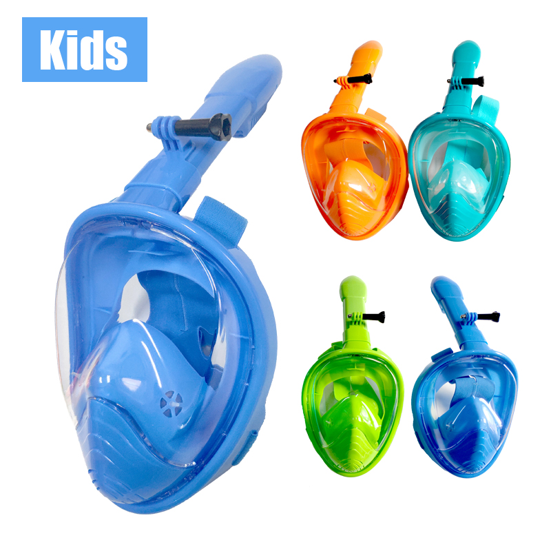 Dykmask barn för barn snorkel simträning helmask scuba utrustning mergulho för gopro kamera