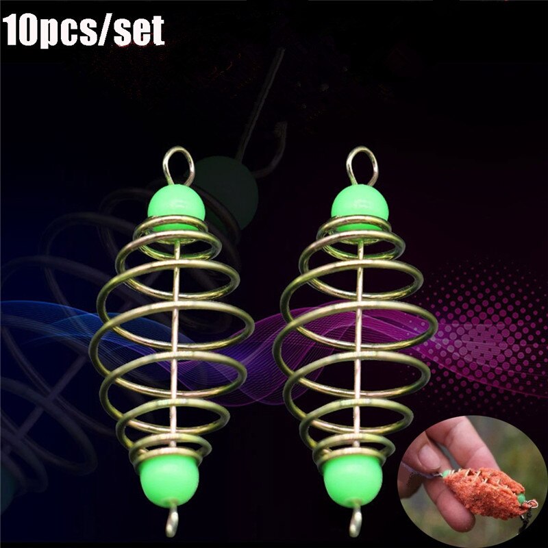 Spring Tackle 10 Pcs/Set Hanging Tackle Stainless Steel Feeder S... – Vicedeal