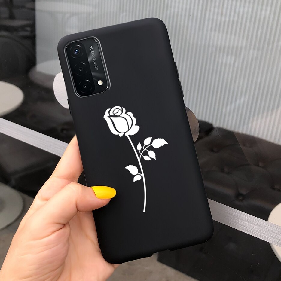 Hübsche mädchen-hülle für oppo reno 6 lite, silikon-Sanft-tpu-hülle, handyhülle für oppo reno 6 lite, reno 6 #39 rückseite 6.43 #39: Schwarz 1136