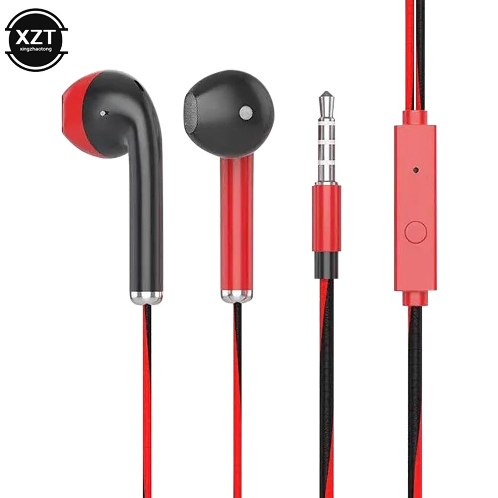 1 sztuk gorąca sprzedaż słuchawki douszne Running Music Game słuchawki redukowanie hałasu na telefon komórkowy Pc Pad Laptop z mikrofonem: Black